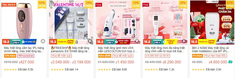 Máy Triệt Lông Mini Tốt Nhất
