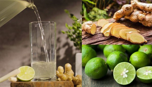 Giảm cân bằng nước chanh tươi và gừng