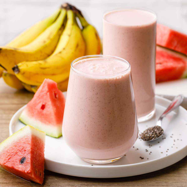 Cách làm Smoothie dưa hấu chuối đậu nành