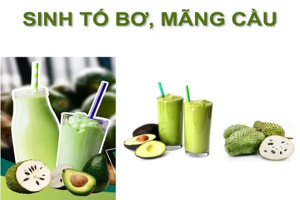 Sinh tố mãng cầu với bơ và hạt chia