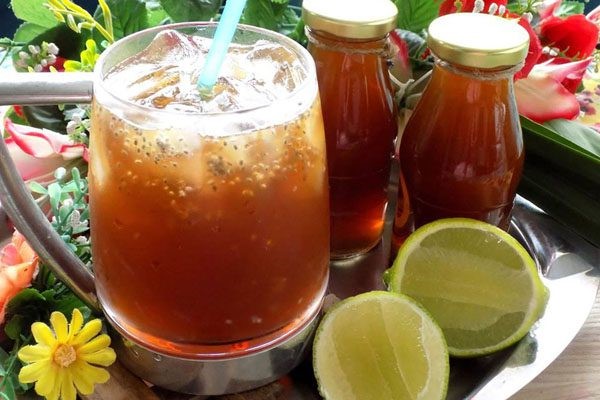 Cách làm trà bí đao với chanh