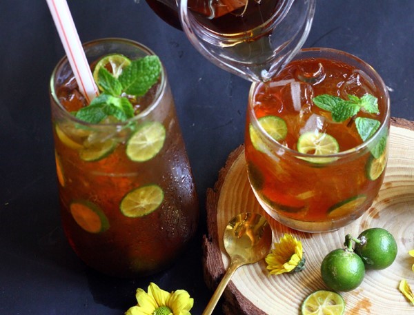 Thành phần của trà tắc bao nhiêu calo?