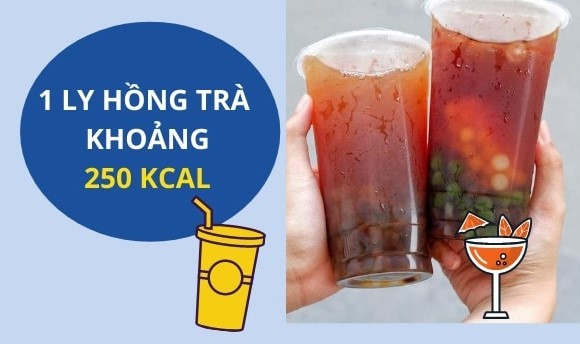 1 ly hồng trà bao nhiêu calo?