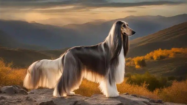Giống Chó Afghan Hound có nguồn gốc từ vùng núi của Afghanistan